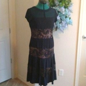 🔥Closet Blow Out🔥  cocktail dress by RM Richards. Navy Blue with flesh lining.